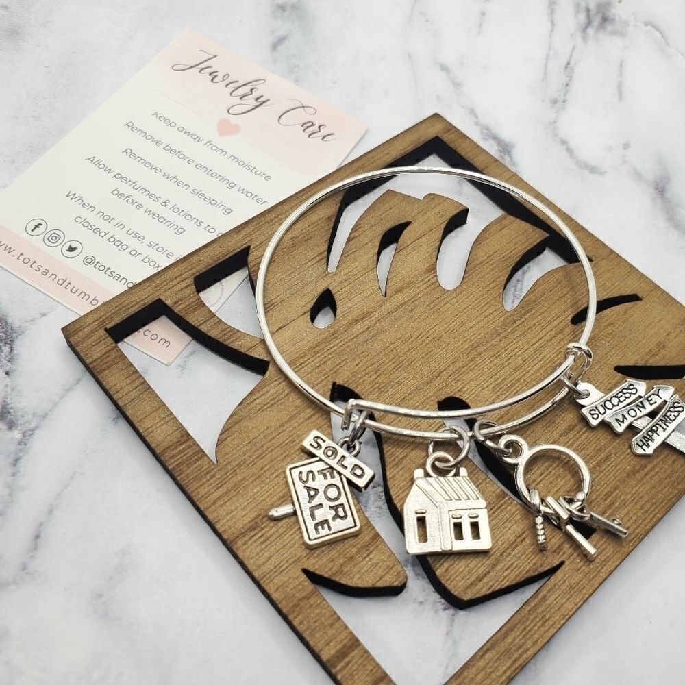 COPY - Real Estate Agent Expandable Charm Bracelet